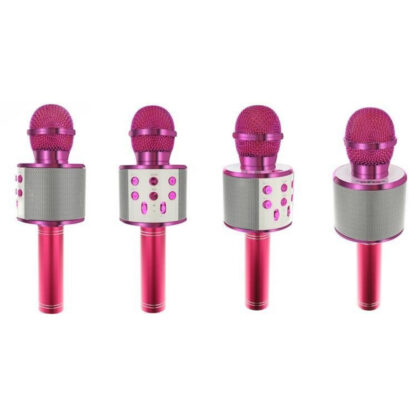 Karaokemicrofoon met roze luidspreker